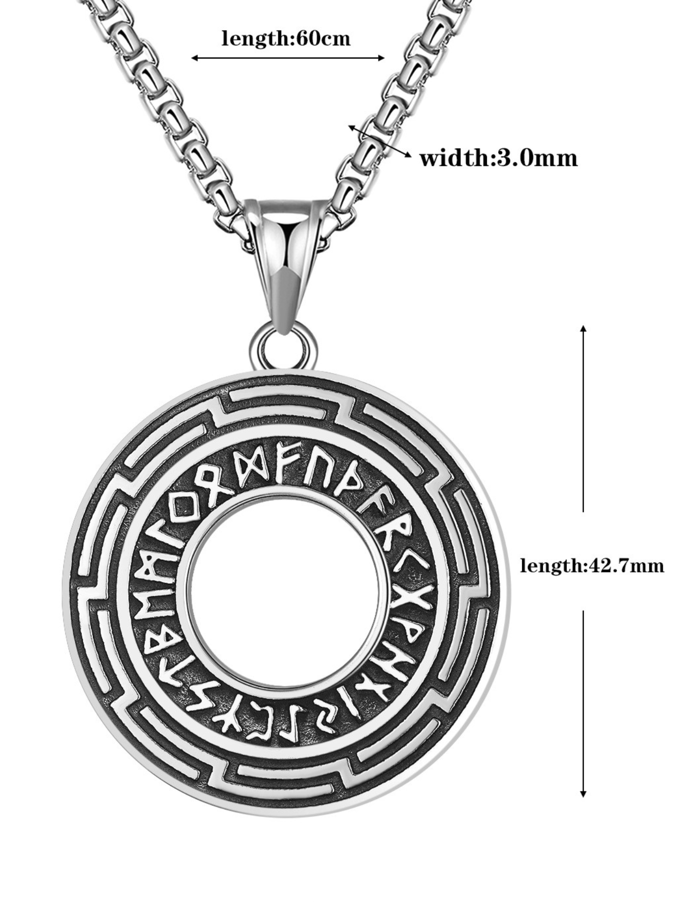 AYZITKA Nordic Viking Titanyum Kolye