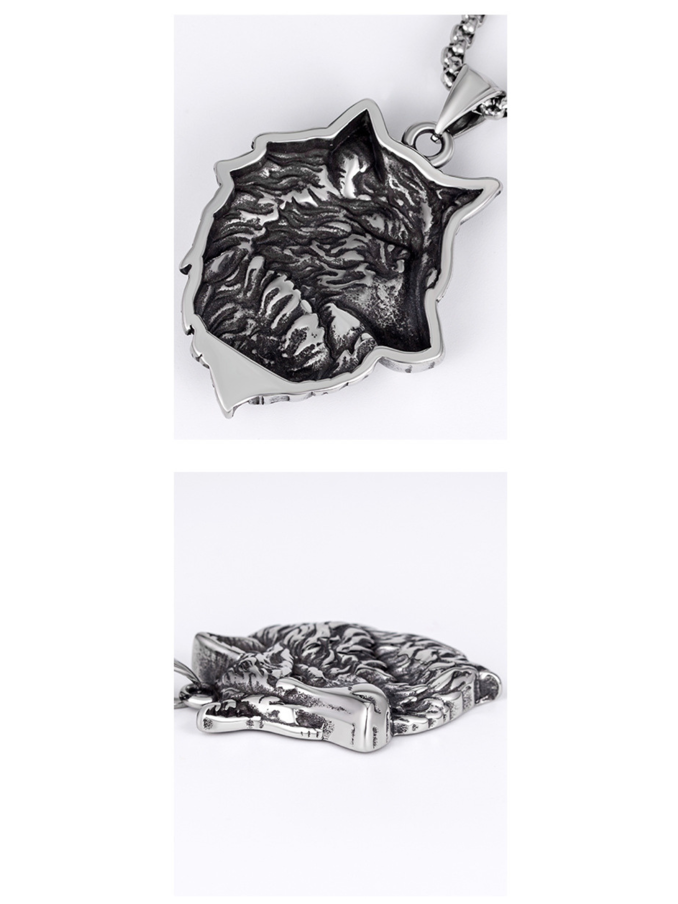 AYZITKA Kurt Başı Titanyum Kolye