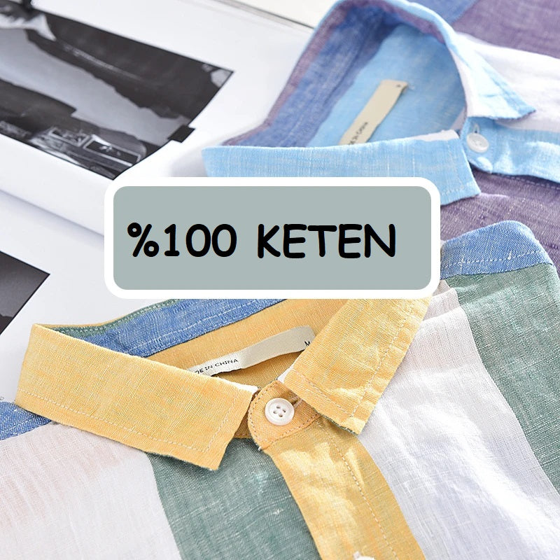 AYZITKA Çizgili Pamuklu Gömlek