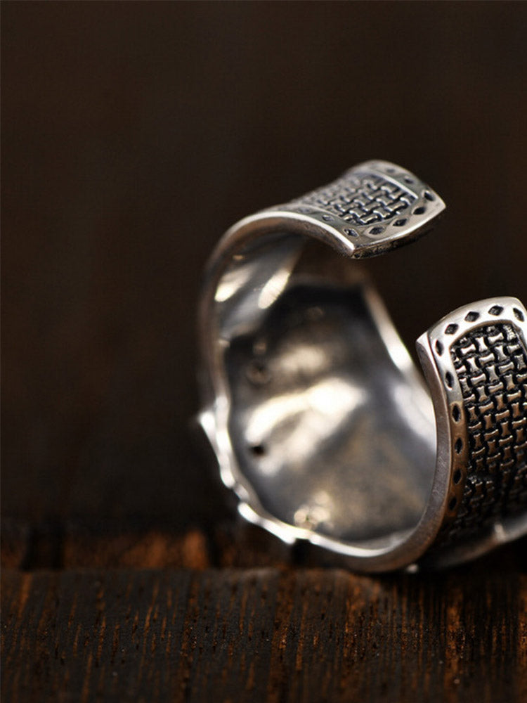 AYZITKA Kart Desenli Gümüş Yüzük