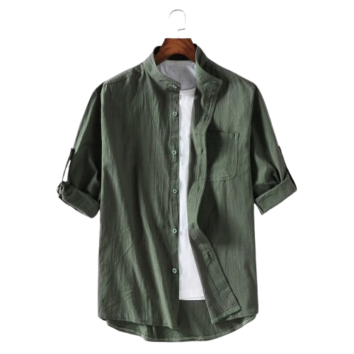 AYZITKA Kısa Kollu Keten Gömlek