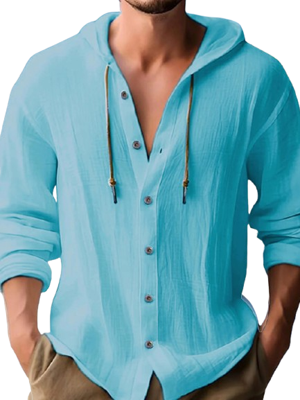 AYZITKA Keten Kapuşonlu Gömlek