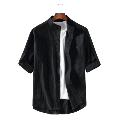 AYZITKA Kısa Kollu Keten Gömlek