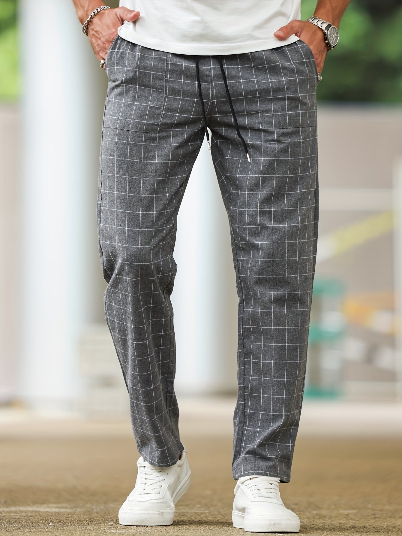 AYZITKA Retro Ekoseli Pantolon