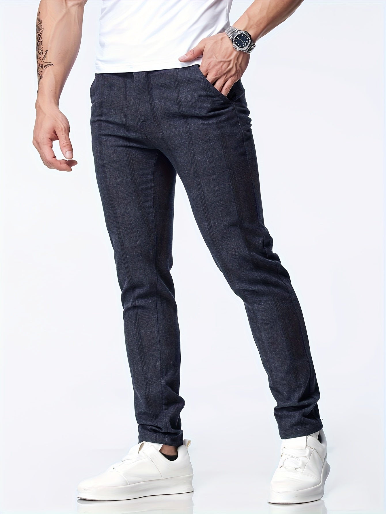 AYZITKA Casual Ekose Pantolon