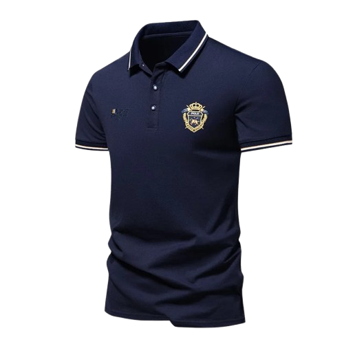 AYZITKA Nakış Desenli Polo Yaka T-shirt