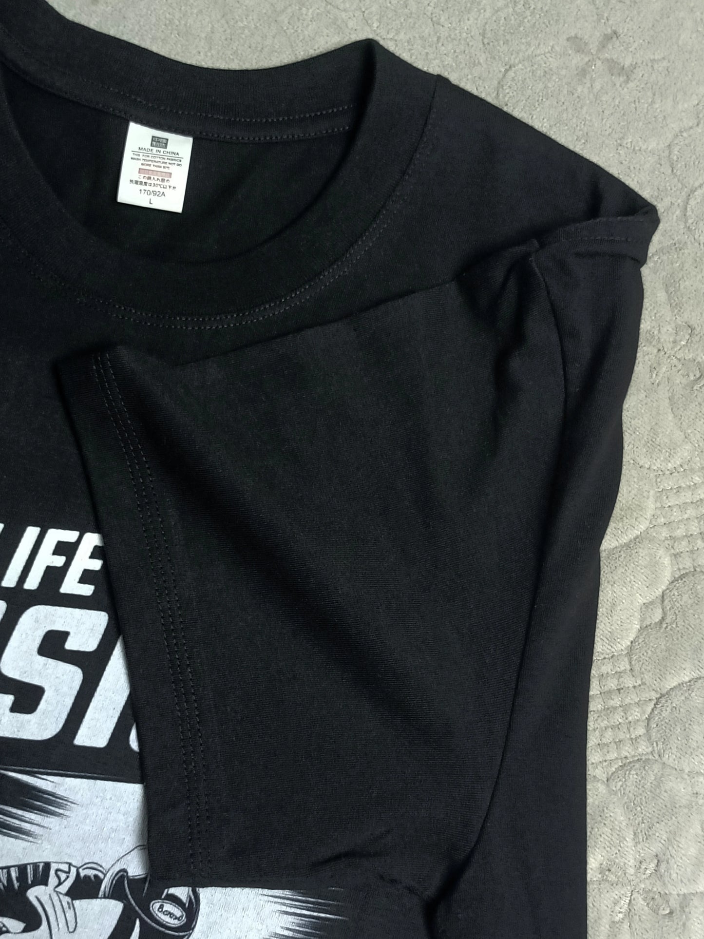 AYZITKA Motor Desenli Pamuklu T-shirt