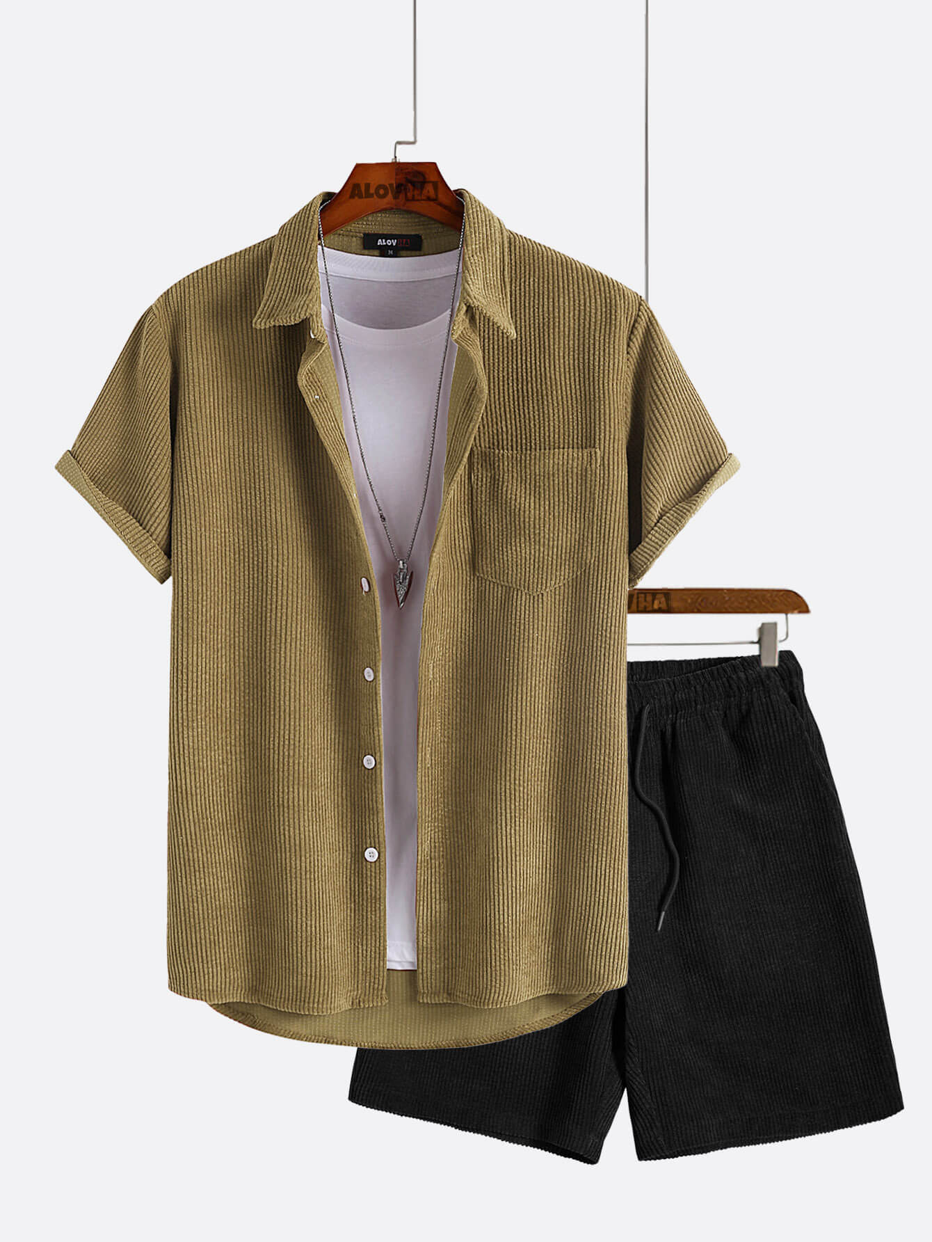 AYZITKA Fitilli Gömlek Şort Set