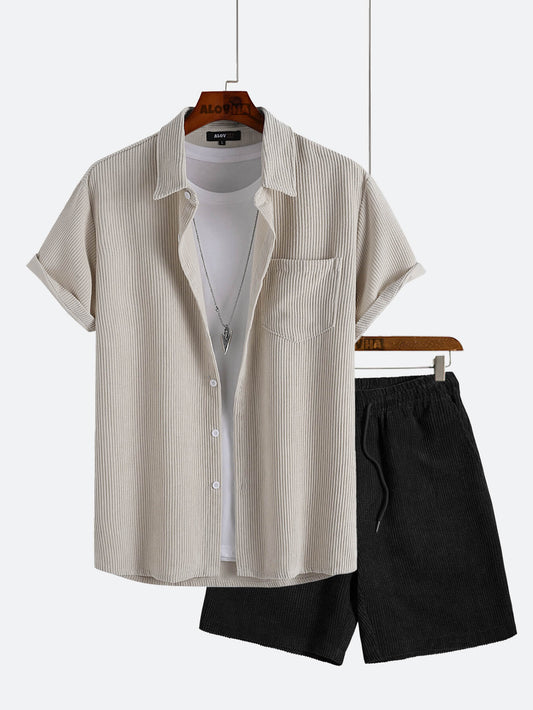 AYZITKA Fitilli Gömlek Şort Set