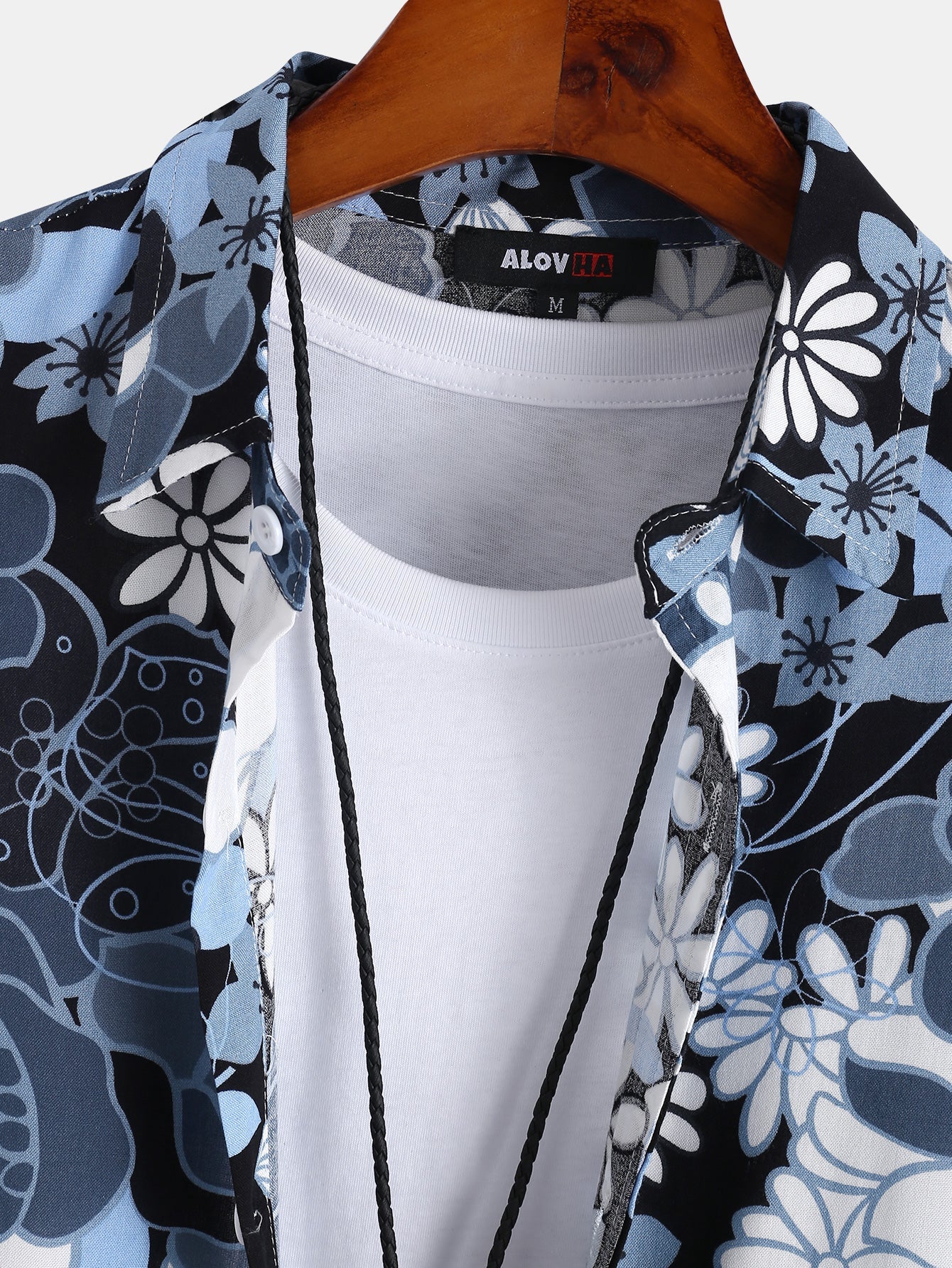 AYZITKA Mavi Çiçekli Gömlek Şort Seti