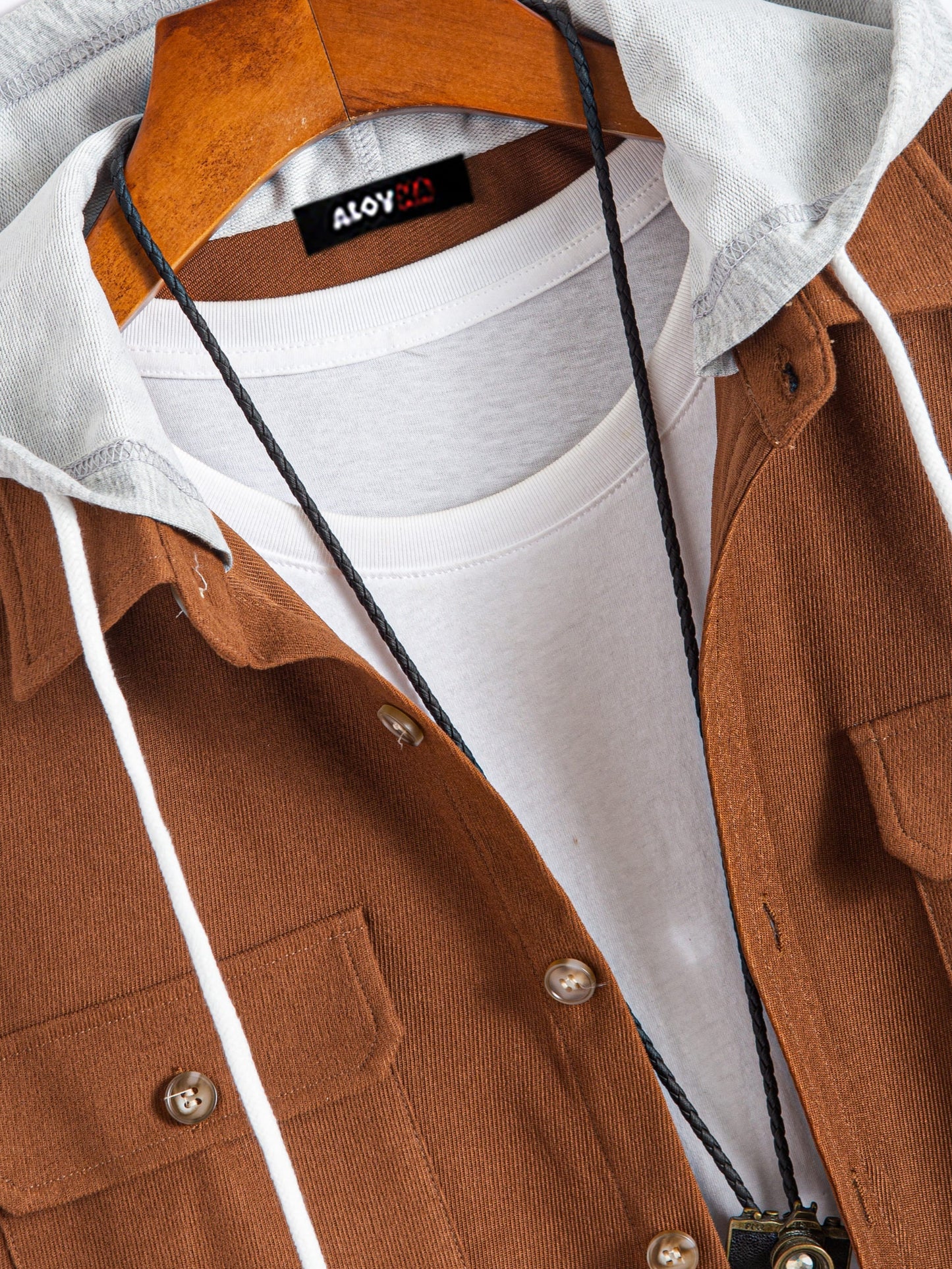 AYZITKA Kapuşonlu Pamuk Gömlek