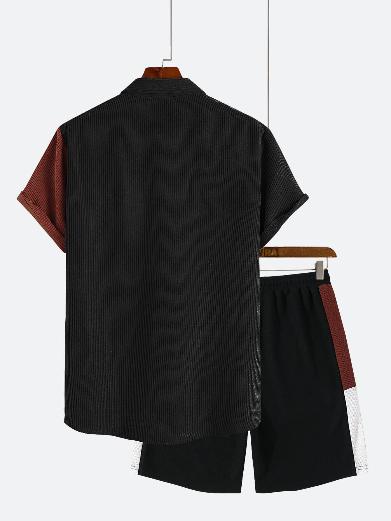 AYZITKA Çift Renk Gömlek Şort Seti