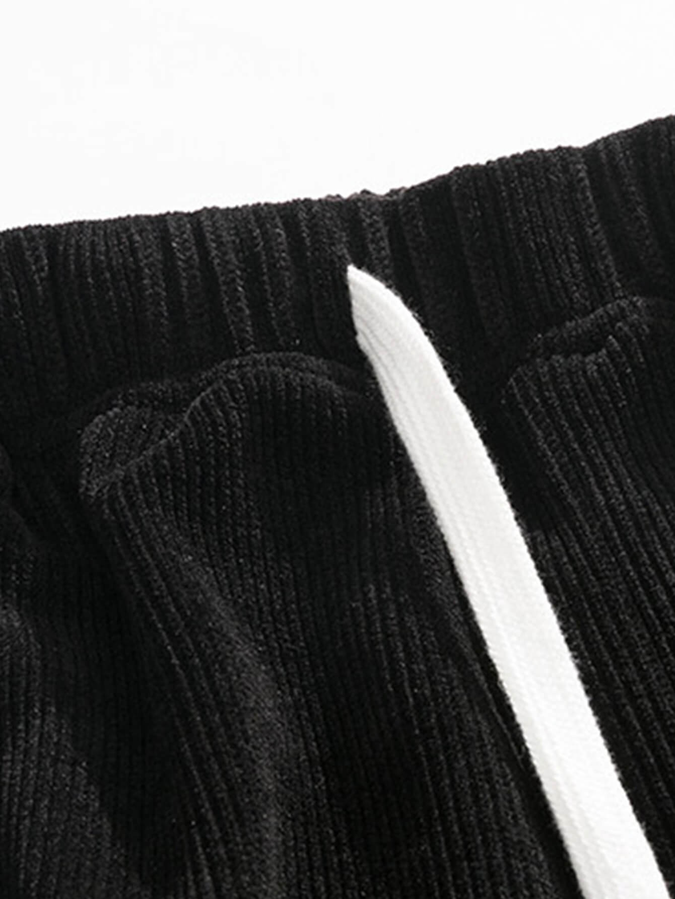 AYZITKA Siyah Yamalı Eşofman Altı