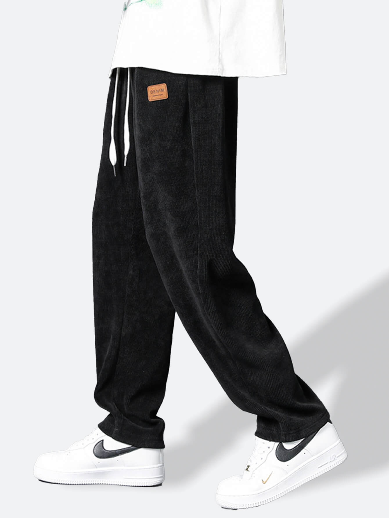 AYZITKA Siyah Yamalı Eşofman Altı