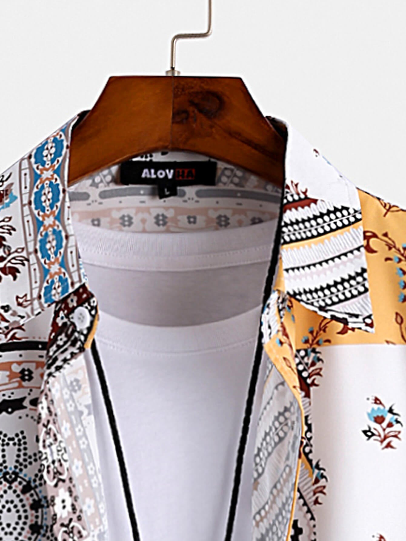 AYZITKA Sarı Desenli Gömlek Şort Set