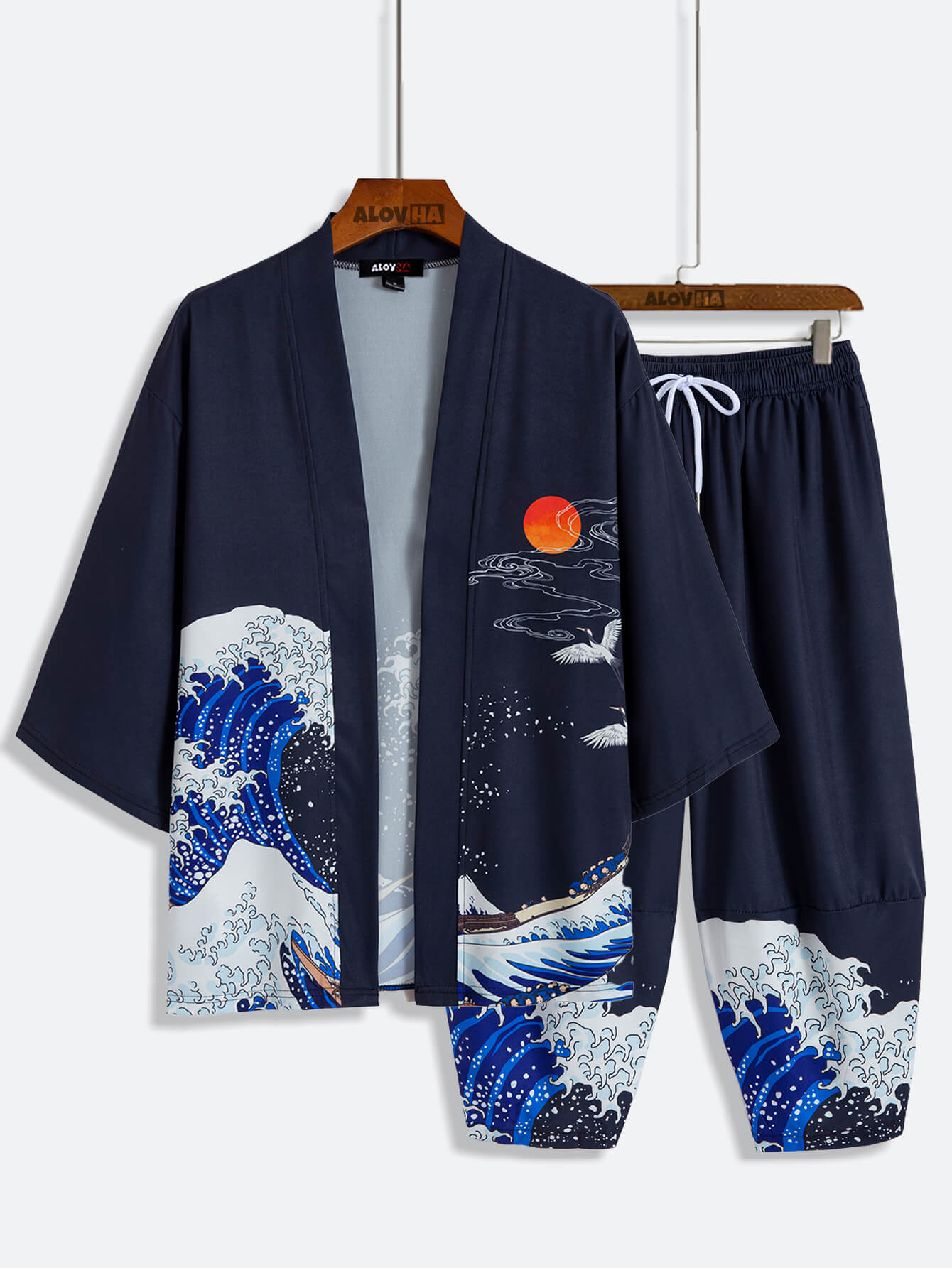 AYZITKA Deniz Desenli Kimono Set