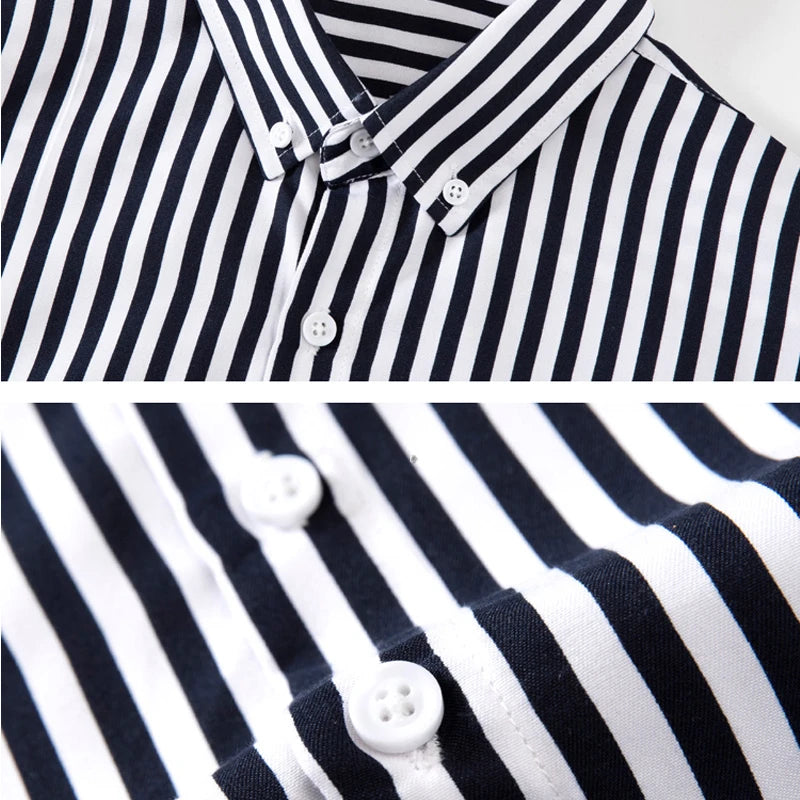 AYZITKA Dik Çizgili Pamuk Gömlek