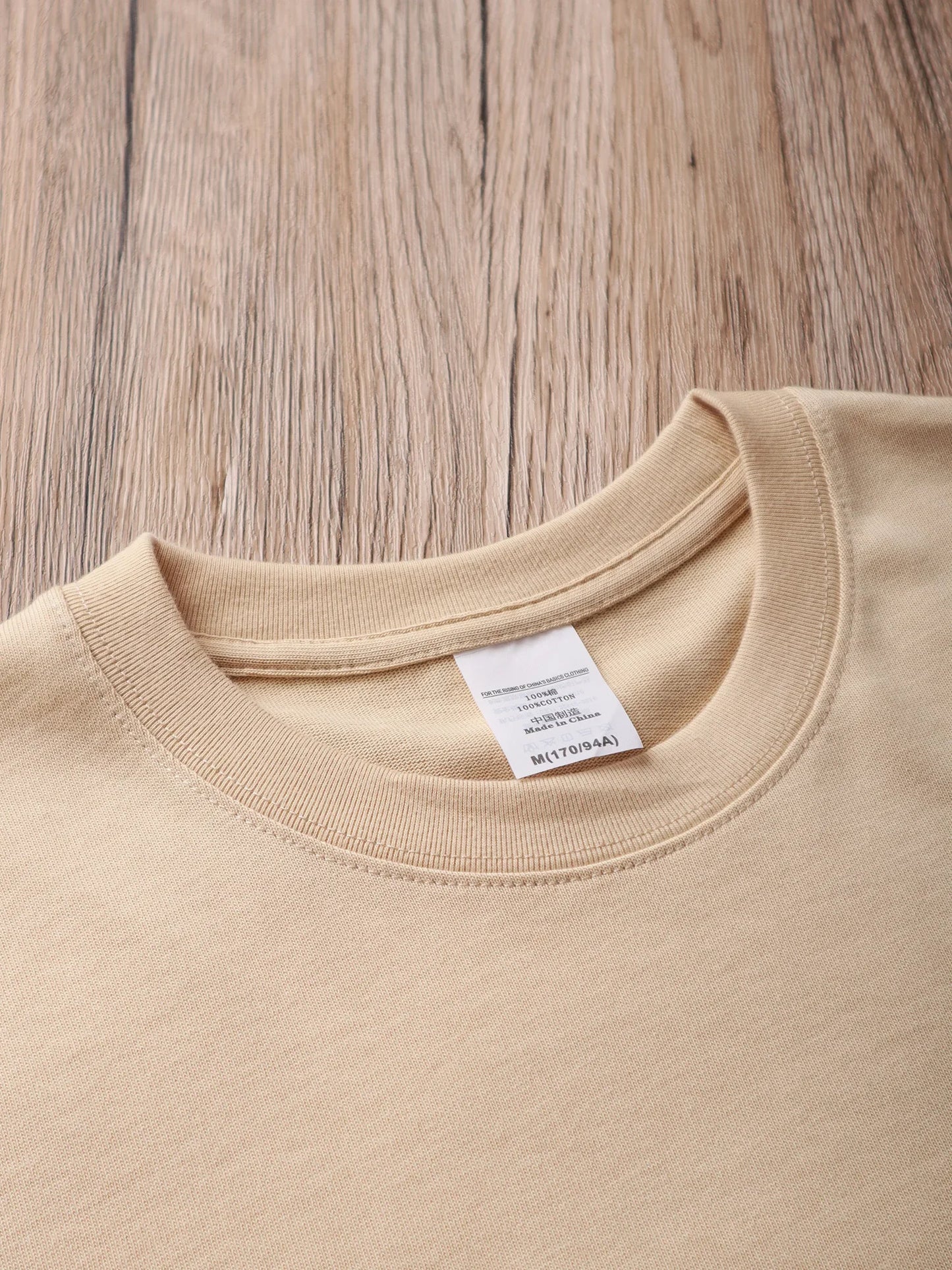 AYZITKA Düz Renk Pamuklu T-sihrt