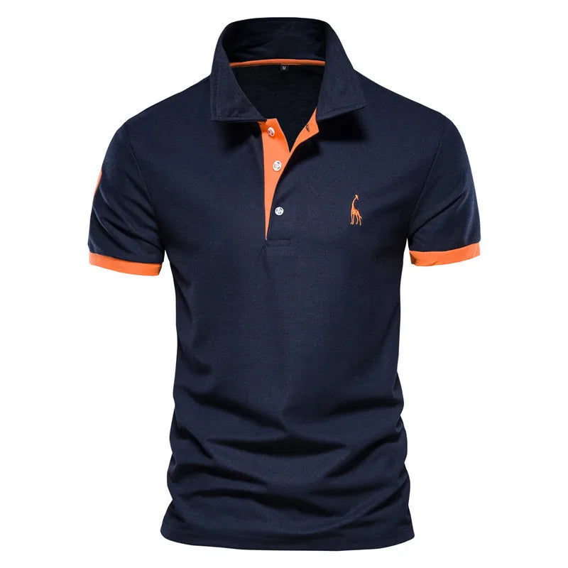 AYZITKA Polo Yaka Çift Renk T-shirt