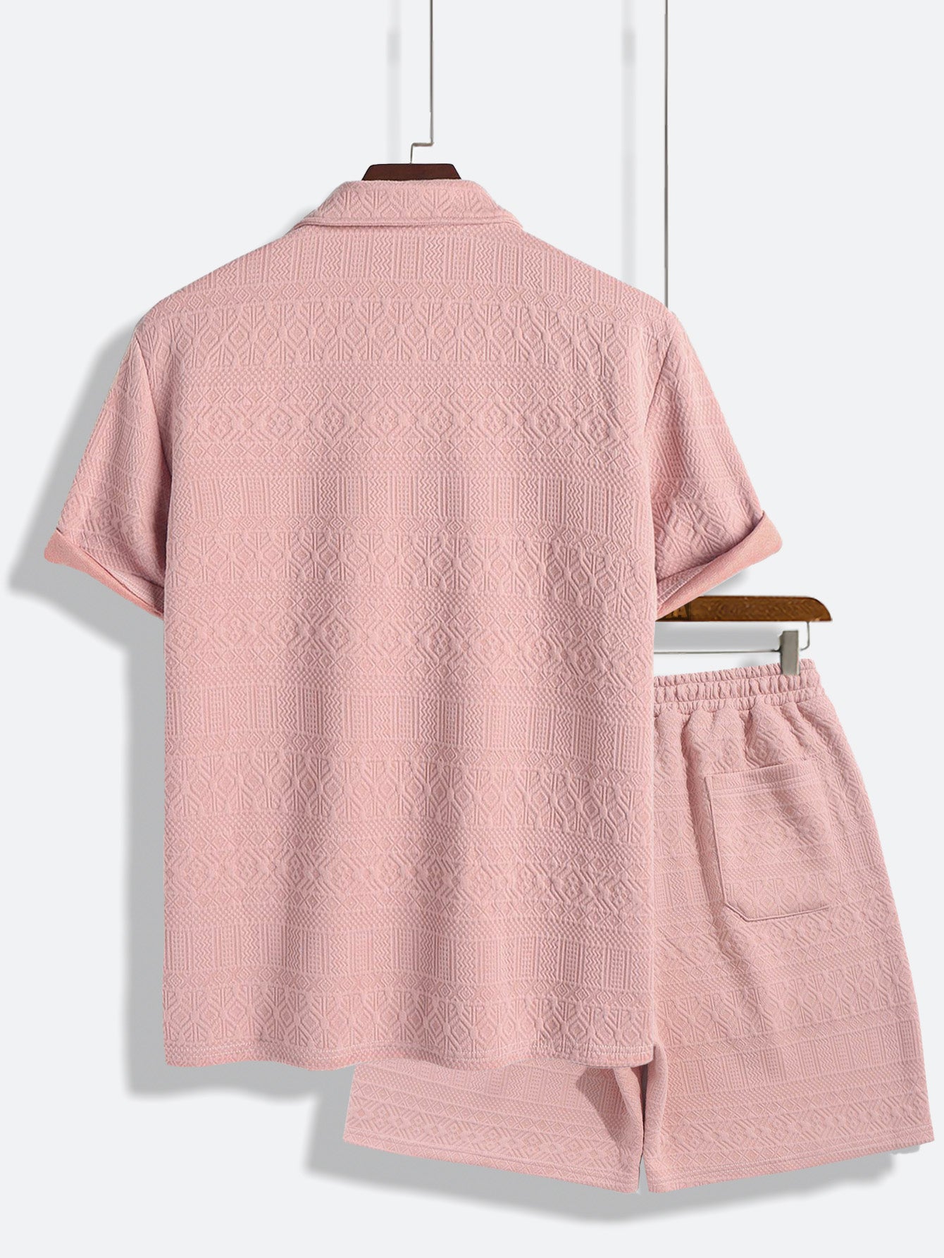 AYZITKA Pembe Keten T-shirt Şort Seti