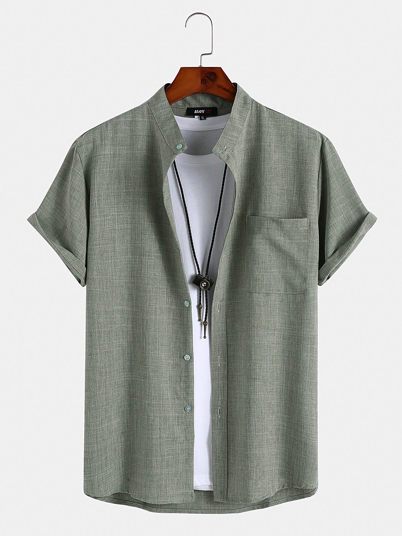 AYZITKA Yeşil Gömlek Şort Seti